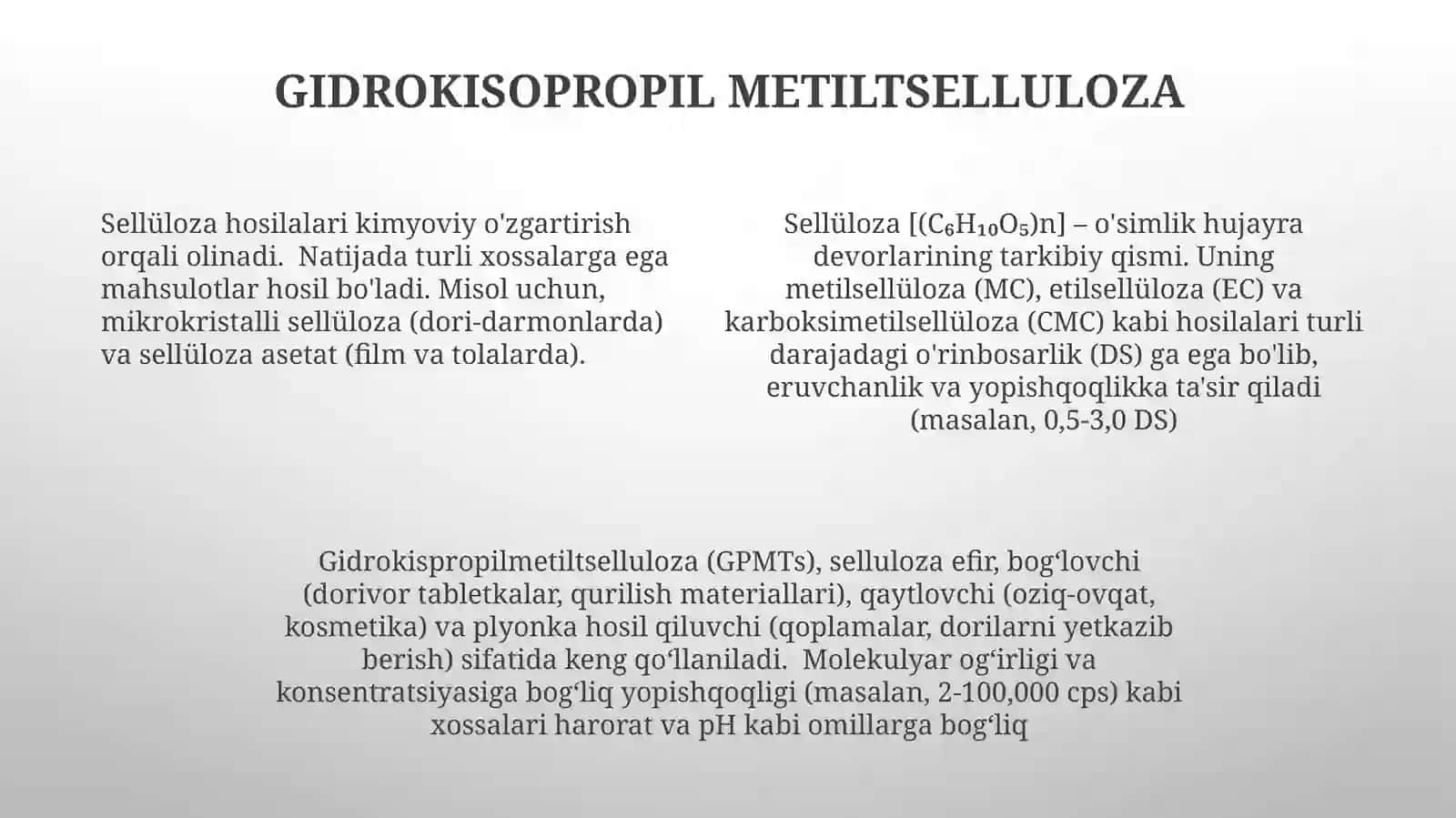 Sellulozavauningasosidaolinadiganmahsulotlar 4