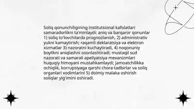Soliq institutlari samaradorligi oshirishda institutsional yondashuvining oʻrni 4