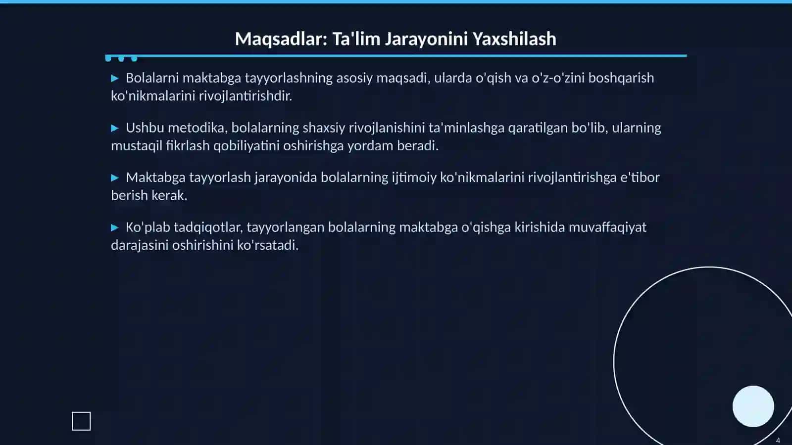 Bolalarni Maktabga Tayyorlash Metodikasi 4