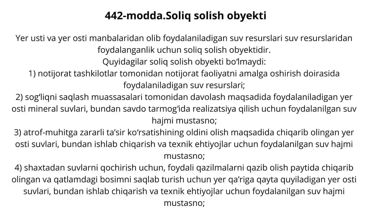 Suv resurslaridan foydalanganlik uchun soliqning iqtisodiy mohiyati va ahamiyati 4