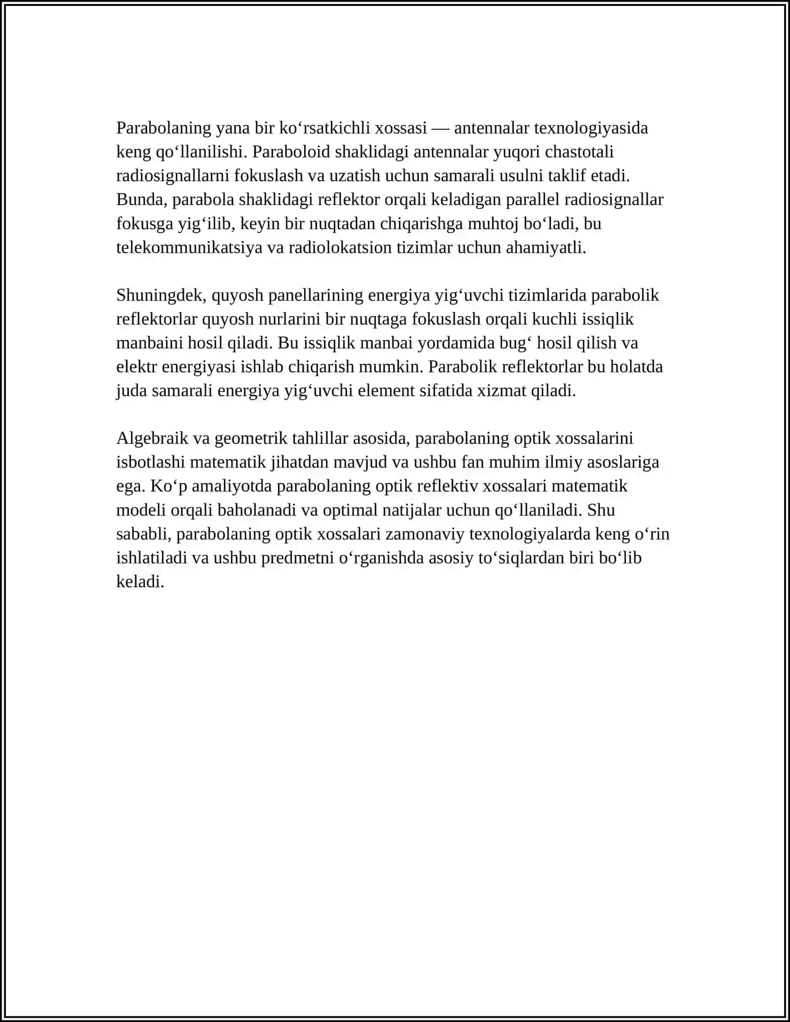 IKKINCHI TARTIBLI CHIZIQLARNING OPTIK XOSSALARI 4