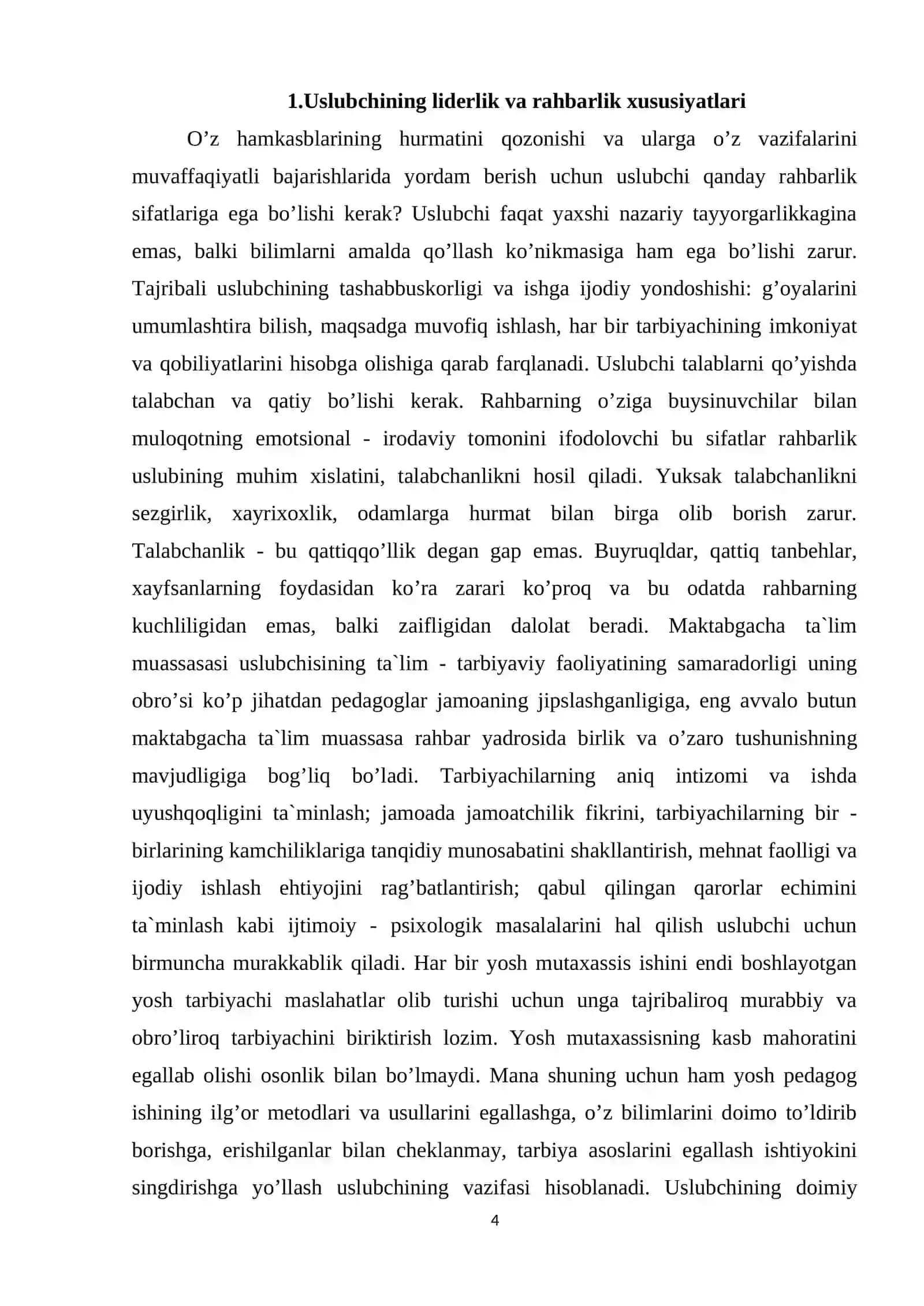 Maktabgacha ta'lim tashkilotida uslubiy boshqaruv 4