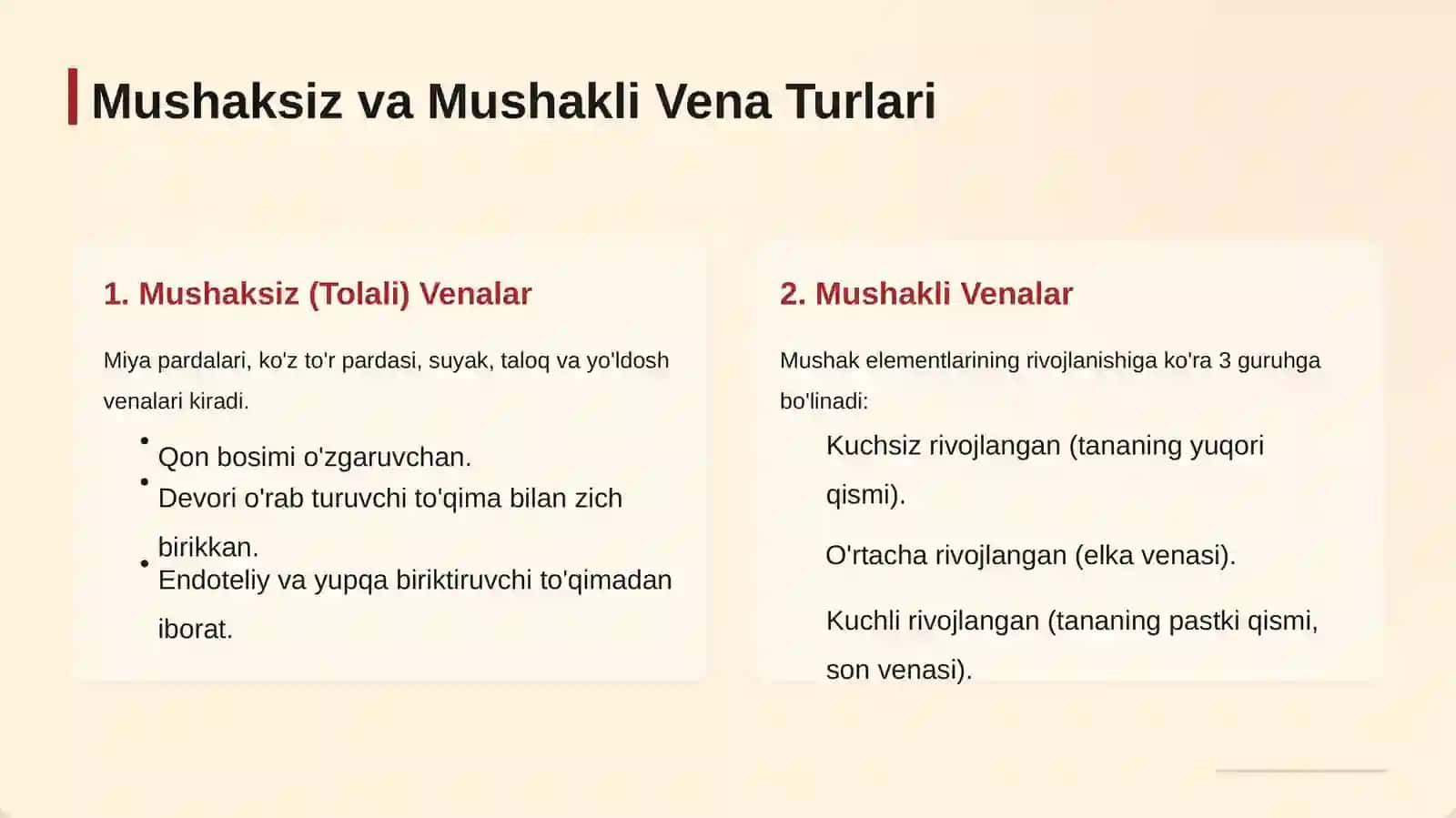 VENALAR, LIMFA SISTEMASI VAYURAK 4