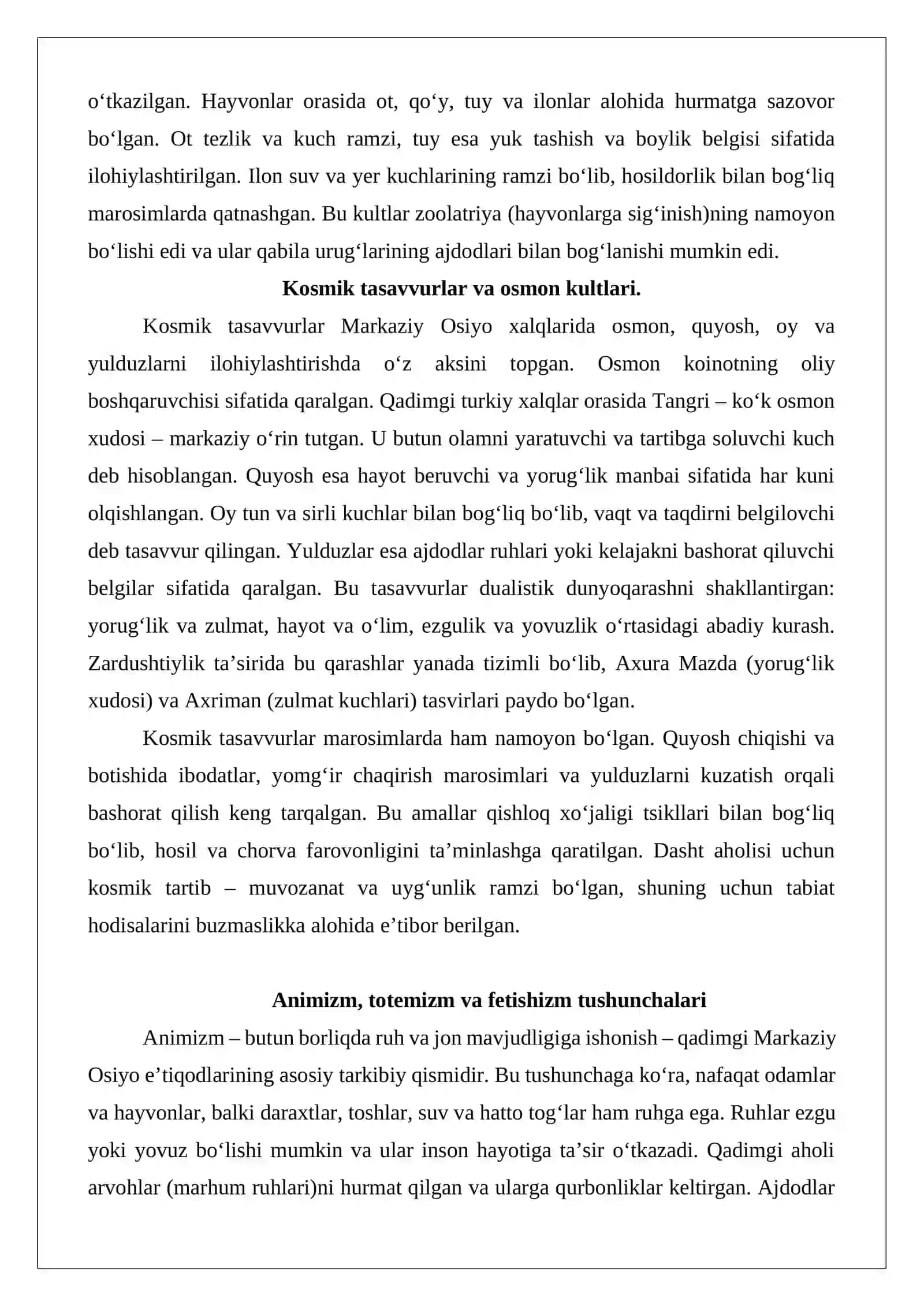 Markaziy Osiyo xalqlarining qadimgi diniy e’tiqodlari 4