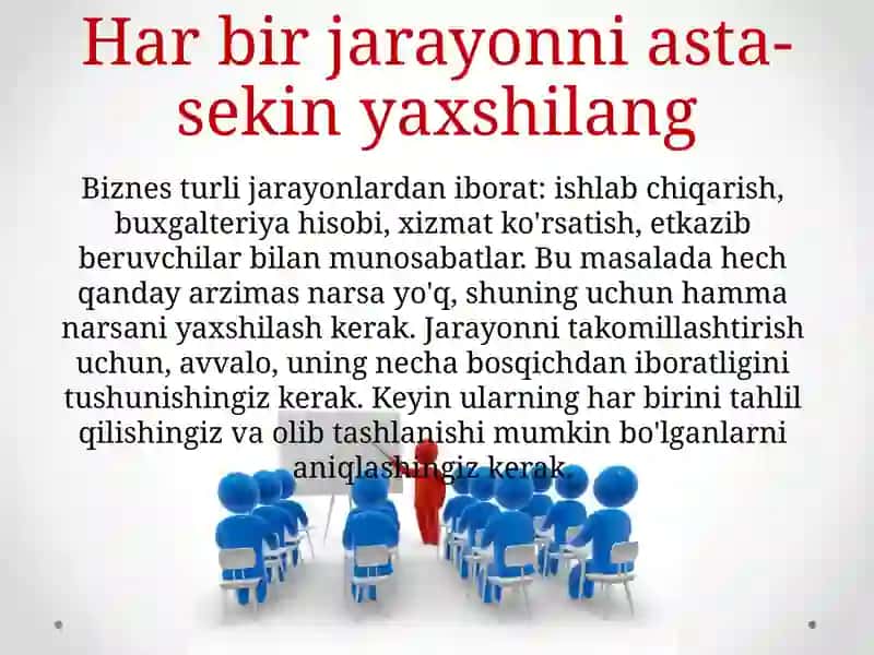 Kayzen va samarali boshqaruv usullari 4