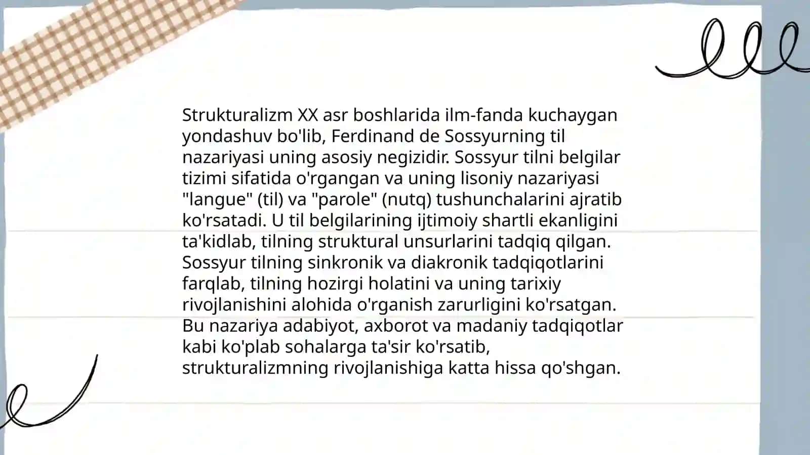 Strukturalizm va uning yoʻnalishlari 4