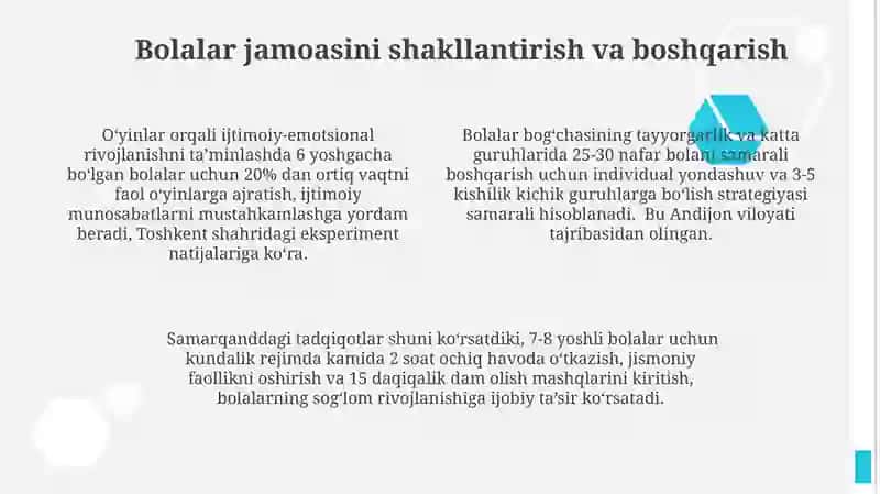 Tayyorgarlik va katta guruh bolalarining hayotini tashkil etishning o'ziga xos xususiyatlari 4