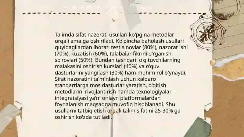 Talim sifatini baxolash va nazorat qilish 4