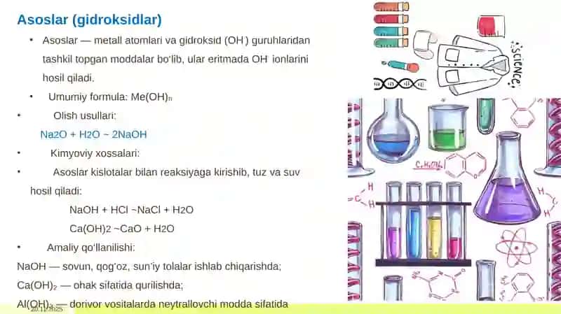 Oksidlar, asoslar, kislotalar va tuzlar haqida to'liq ma'lumotlar 4