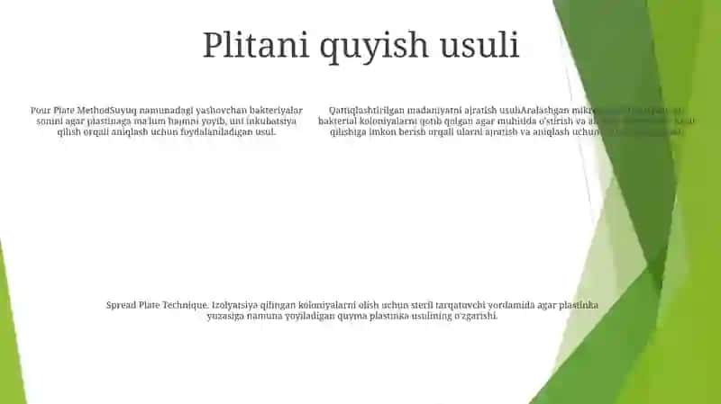 Sof Kultura Ajratib Olish Usuli 4