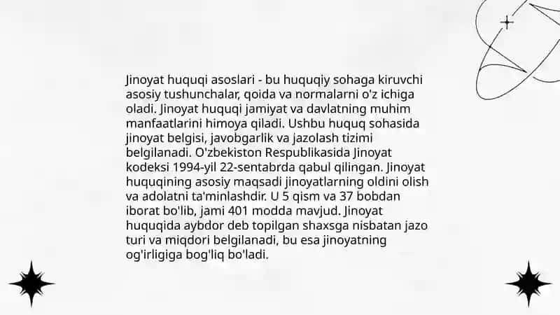 Jinoyat tushunchasi va jinoyatlarni tasniflash 4