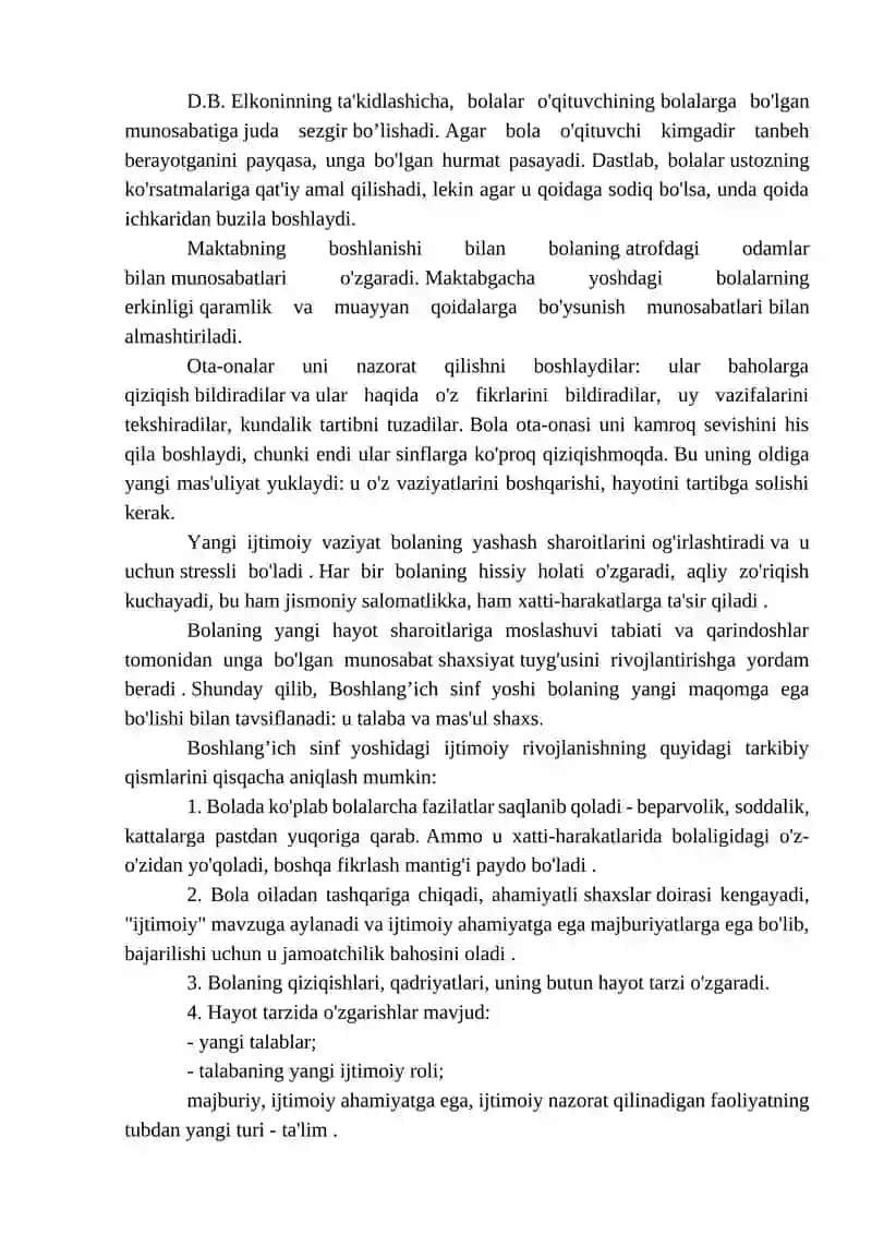 Boshlang'ich sinf o‘quvchilarini psixologik-pedagogik o‘rganish 4