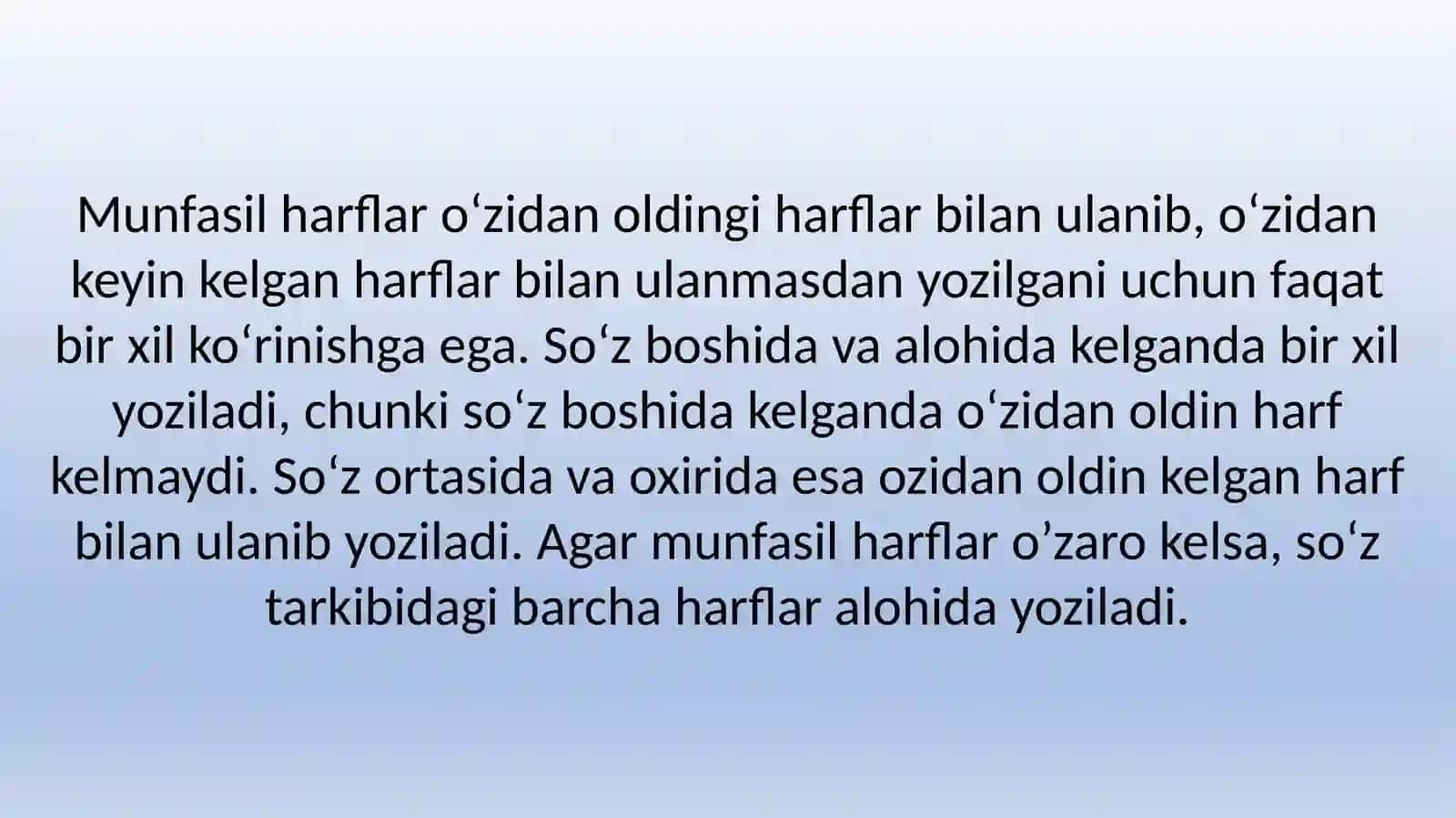 Munfasil harflar 4