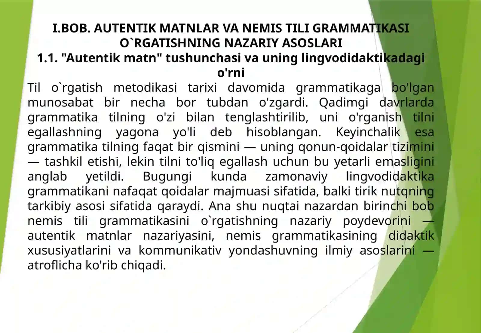 Grammatikani oʻrgatishda autentik matnlardan foydalanish metodlar 4