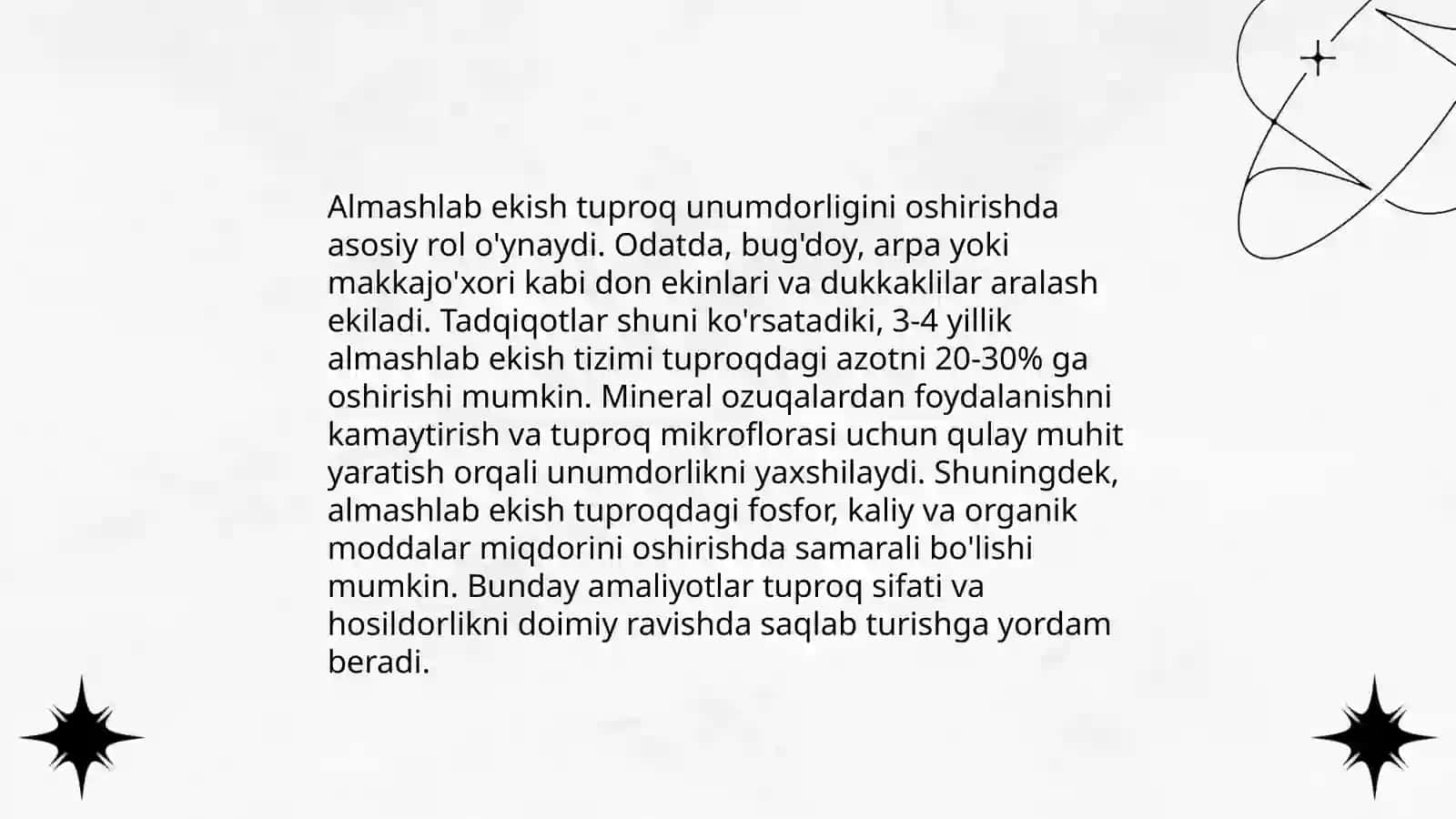 Sabzavotchilikda almashlab ekishning ahamiyati 4