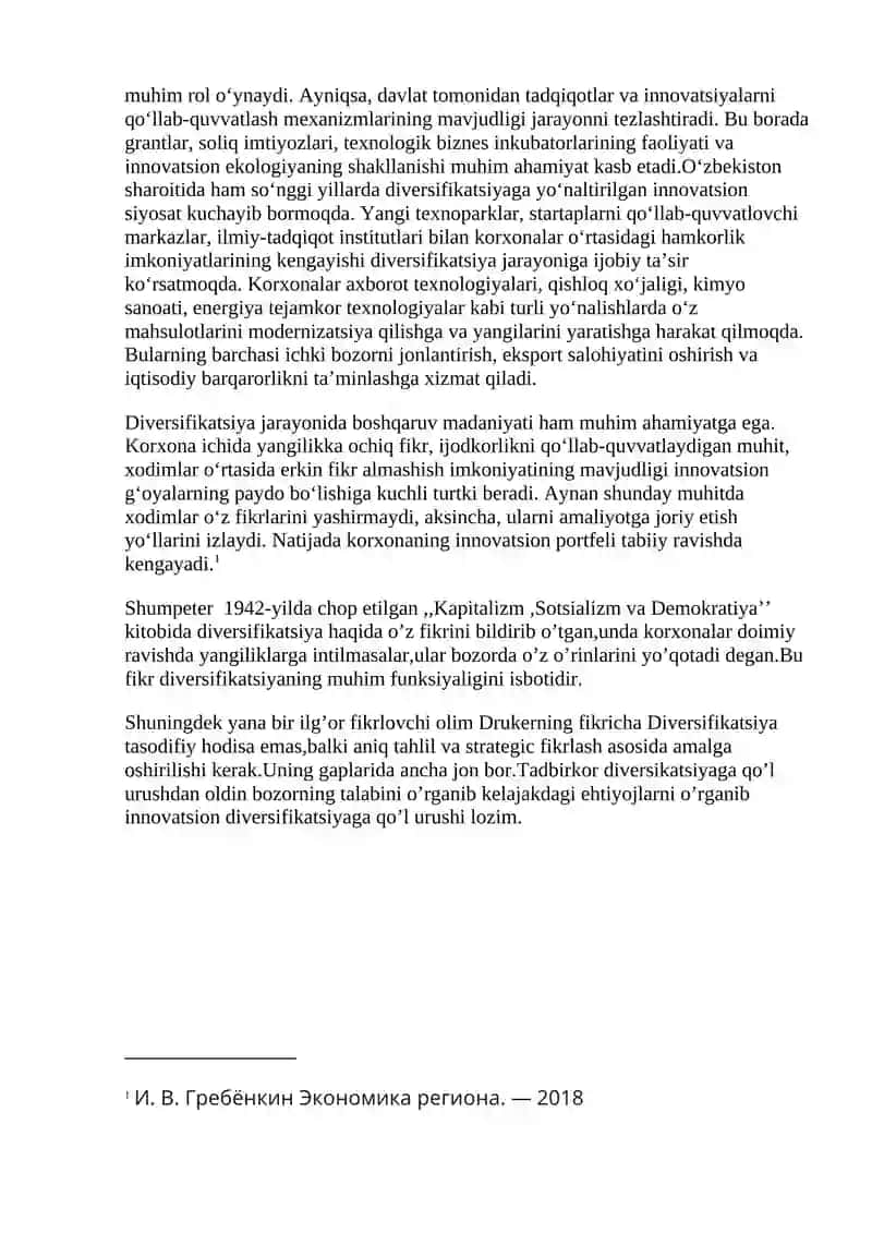 Innovatsion faoliyatni diversifikatsiyalash 4