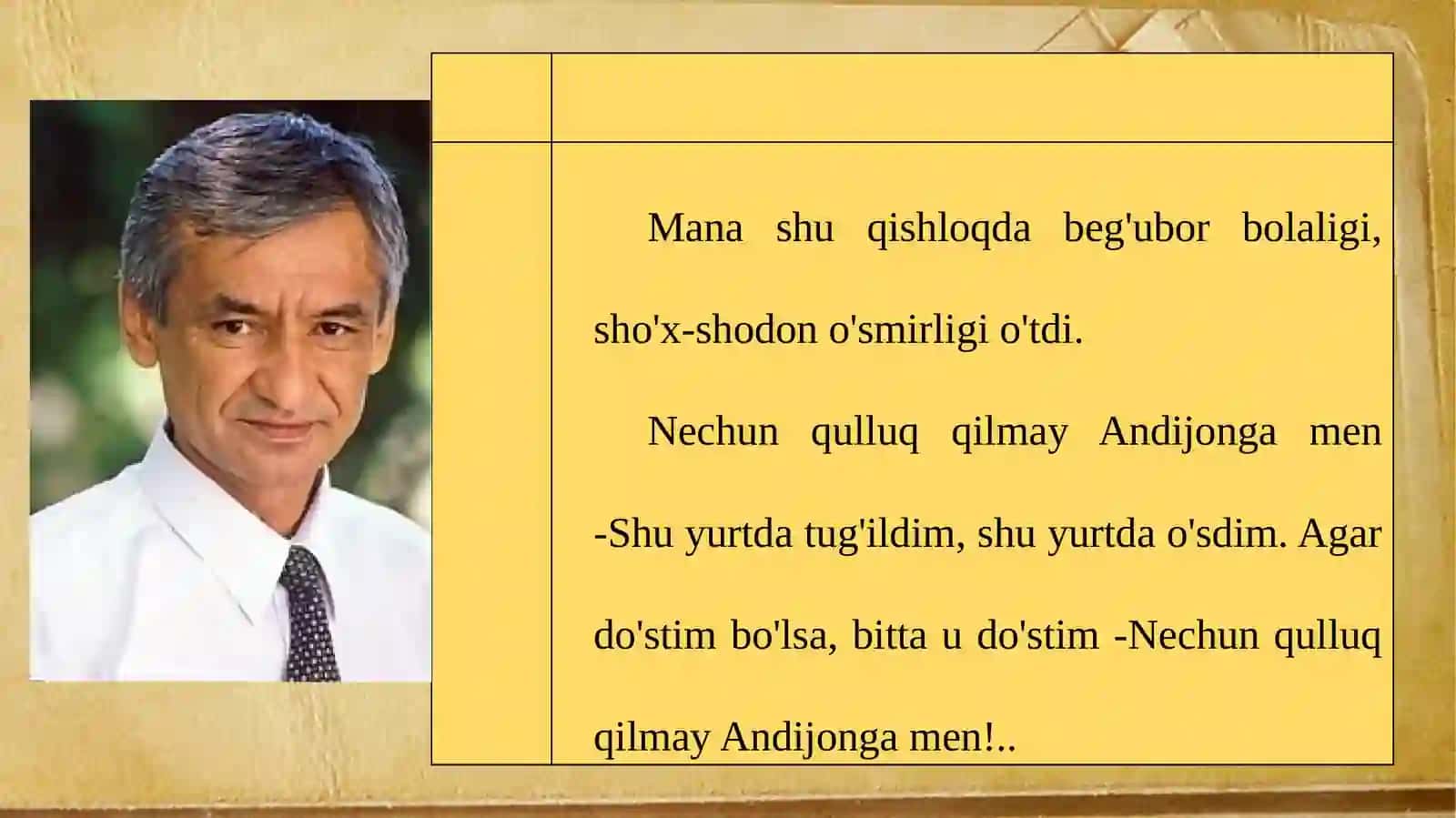 8-sinf Adabiyot fanidan Muhammad Yusuf hayoti va ijodi dars ishlanmasi 4