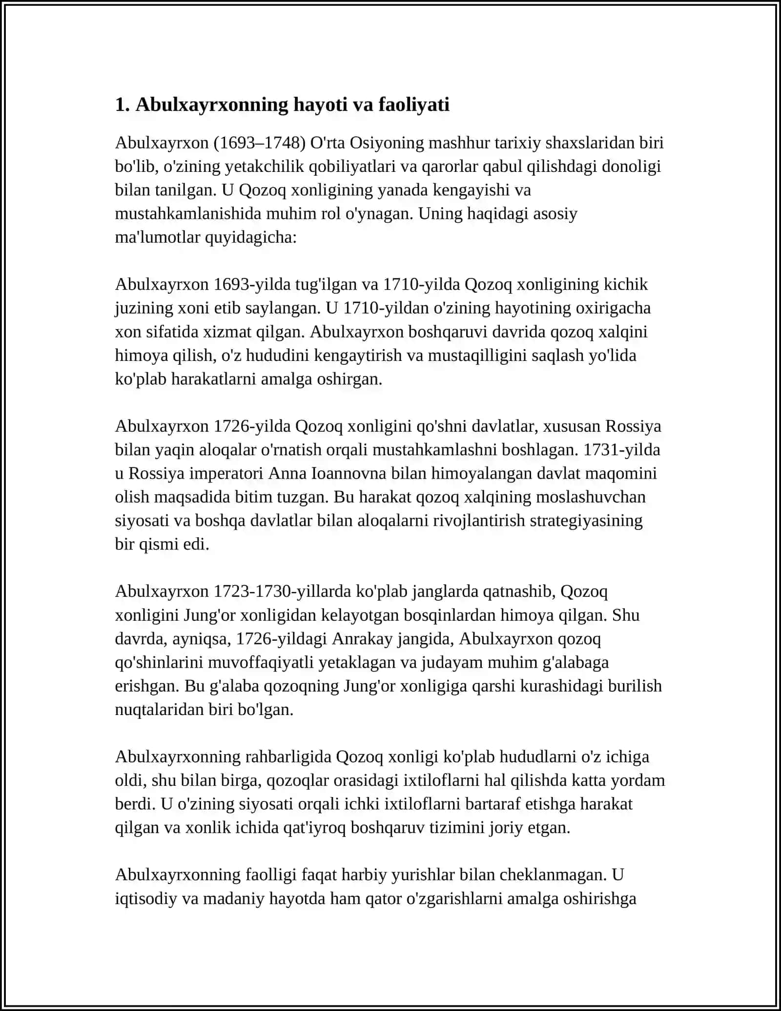 ABULXAYRXON BOSHCHILIGIDAGI O‘ZBEKLAR DAVLATINING TASHKIL TOPISHI 4