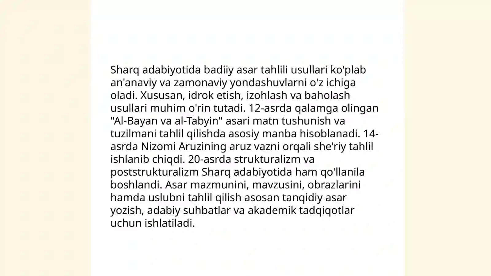 Sharq klassik adabiyotida adabiy-tanqidiy fikrlar taraqqiyoti 4