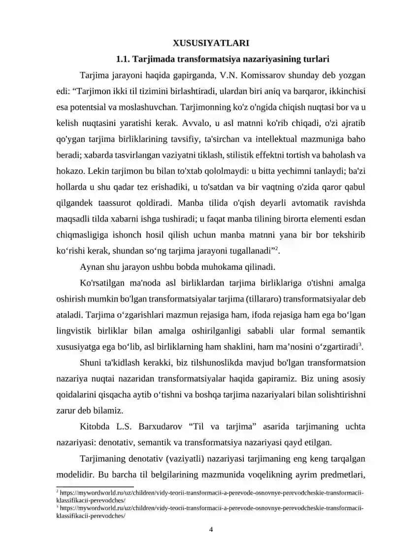 INGLIZ ADABIYOTI VAKILLARI ASARLARINING O`ZBEK TILIGA QAYTA YARATISH MUAMMOLARI 4