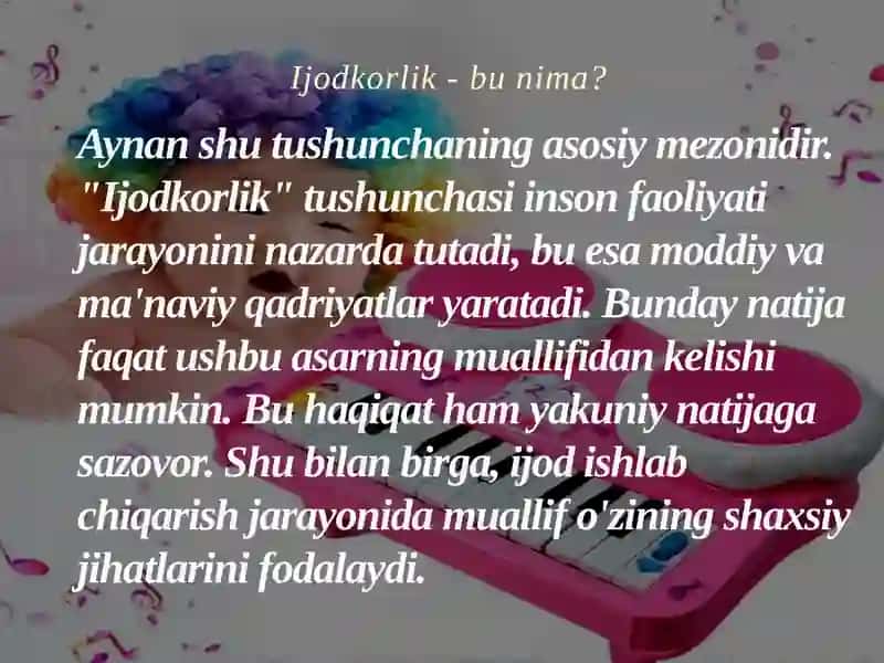 Ijodkorlik 4