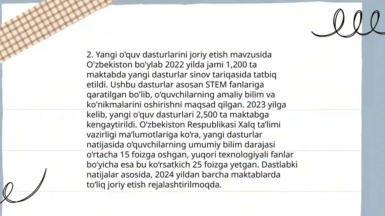 Ta'lim tizimining modernizatsiyasi 4