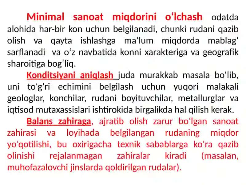 Foydali qazilma zahiralarini tasnifi 4
