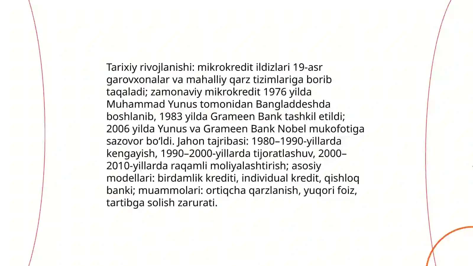 Mikrokredit va uning iqtisodiyotdagi ahamiyati 4
