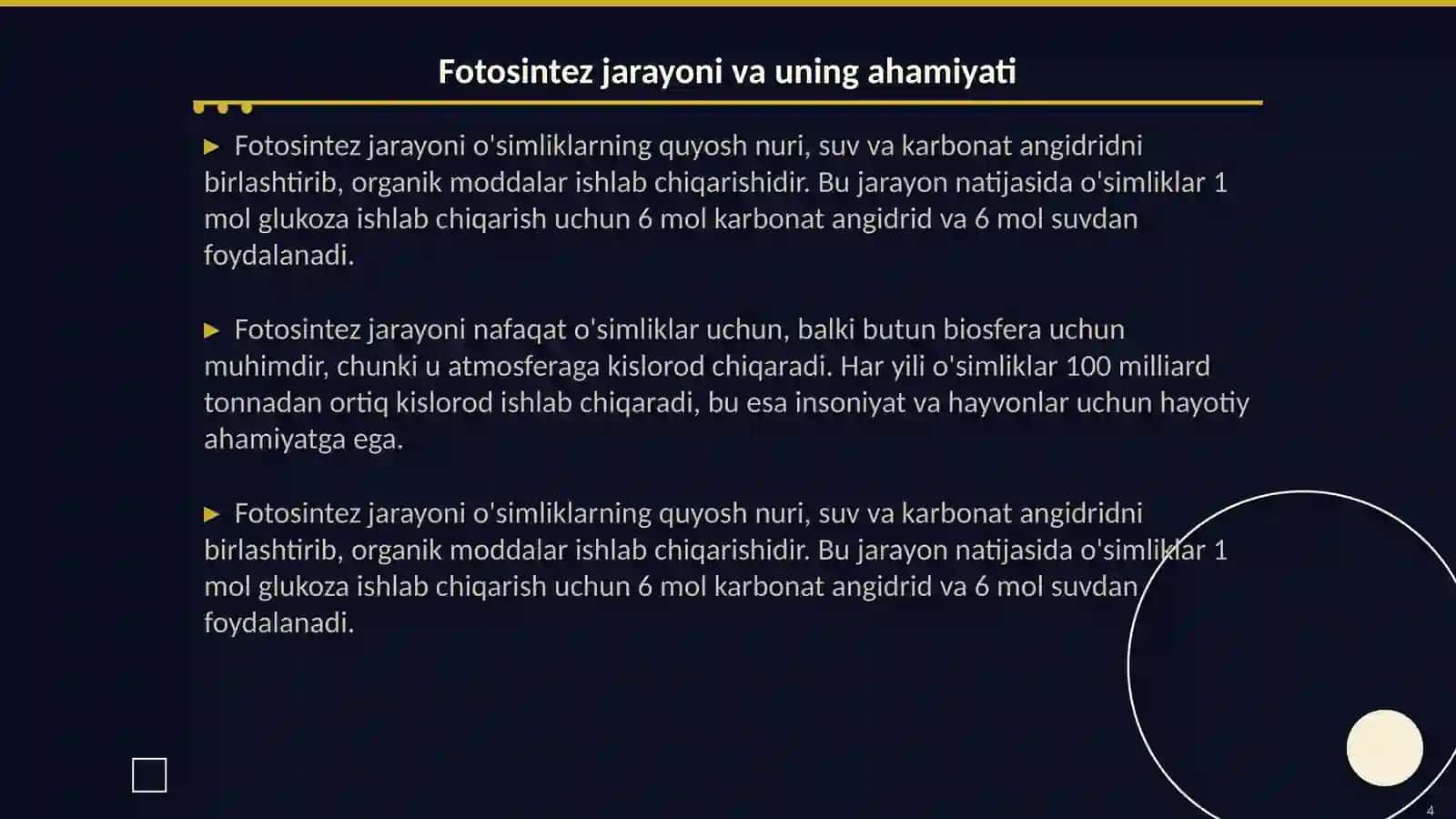 Õsimliklarni hayotiy formulalarni õrganish 4