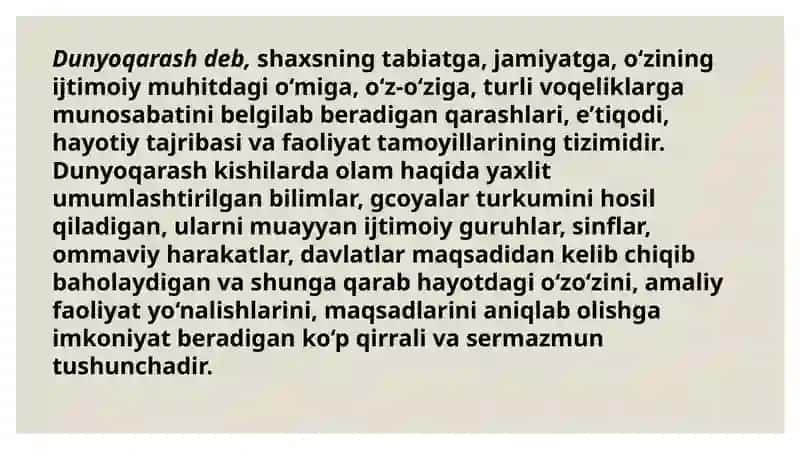 O ‘quvchilarda ilmiy dunyoqarash va taffakurnishakllantirish 4