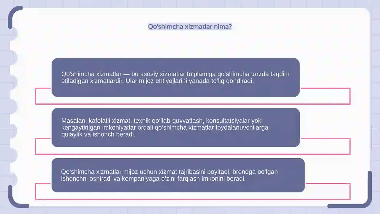 Qo'shimcha xizmatlar 4