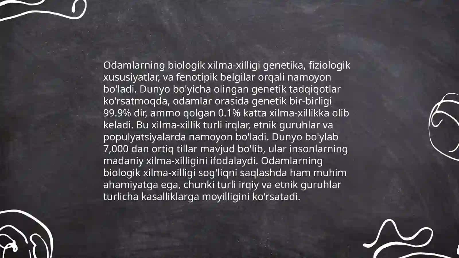 Ekologiya. Odam va biosfera. Odam ekologik adaptiv tiplari 4