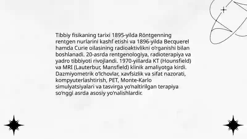 Tibbiy fizikaga kirish 4
