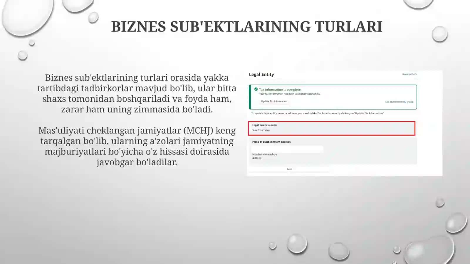 Tijoratchi yuridik shaxslar 4