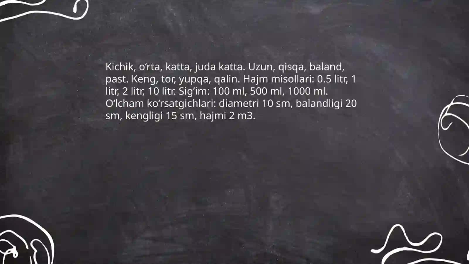 Sifatlarga misollar 4