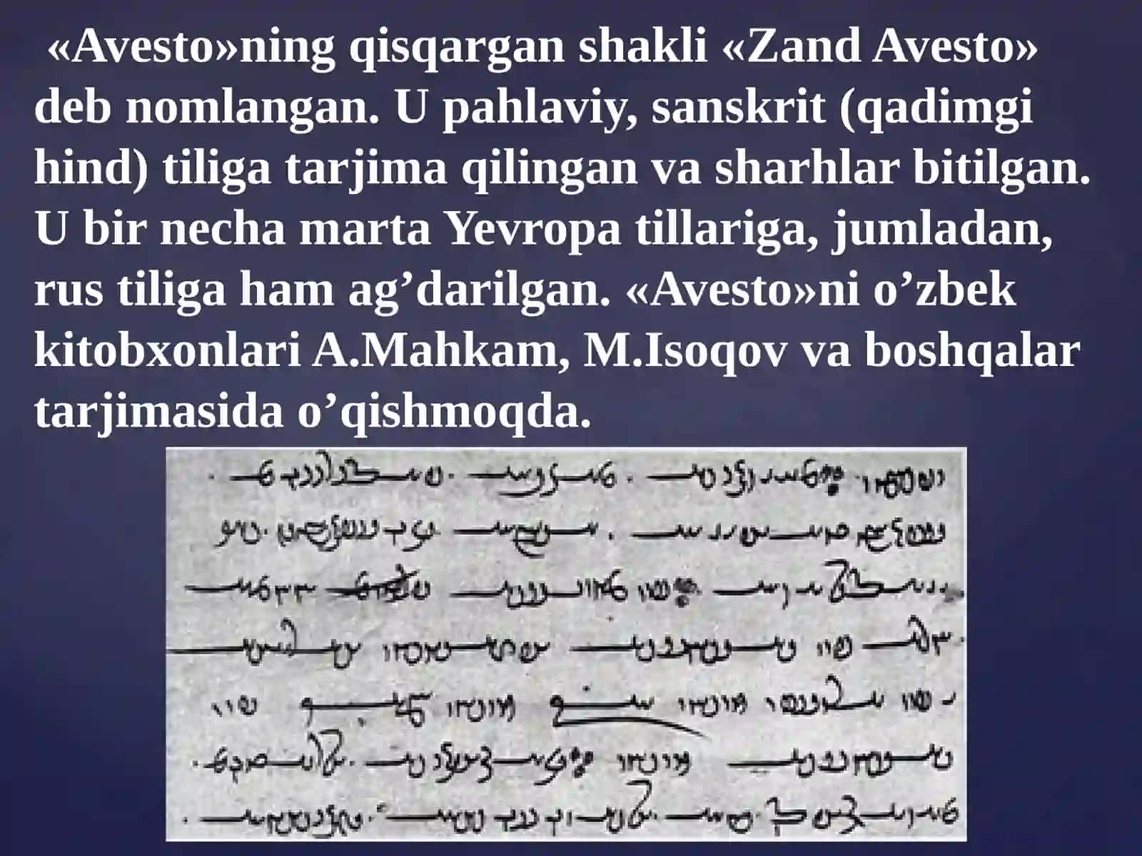 ‘Avesto‘‘data‘lim-tarbiyagaoidfikrlar 4
