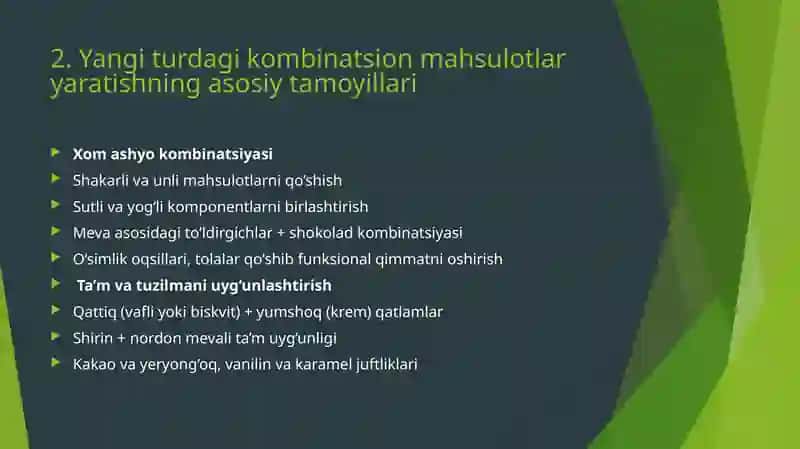 Kombinatciyalashgan yangi turdagi qandolat maxsulotlari ishlab chiqarish 4