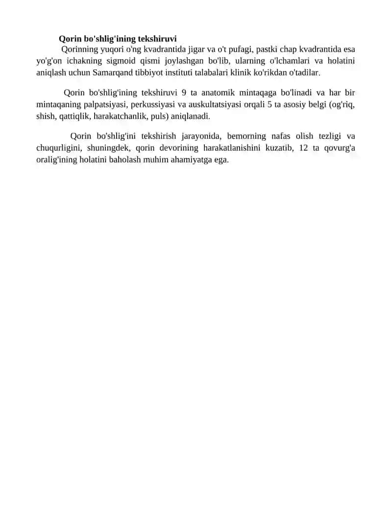 Katta qorinni tekshirish 4