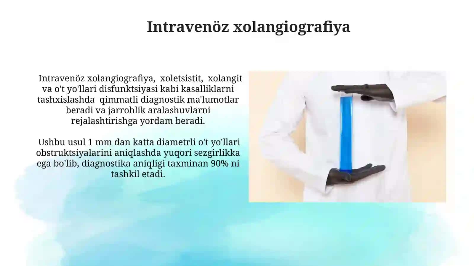 Jigar va o’t yo’llarining nurli diagnostikasi. Xolesistografiya, Xoleangiografiya va Xolegrafiya 4