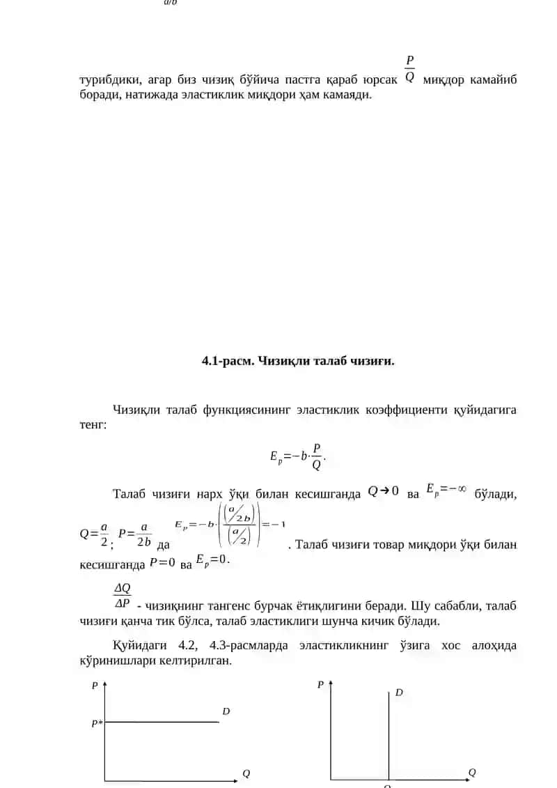 Талаб ва таклиф эластиклиги 4