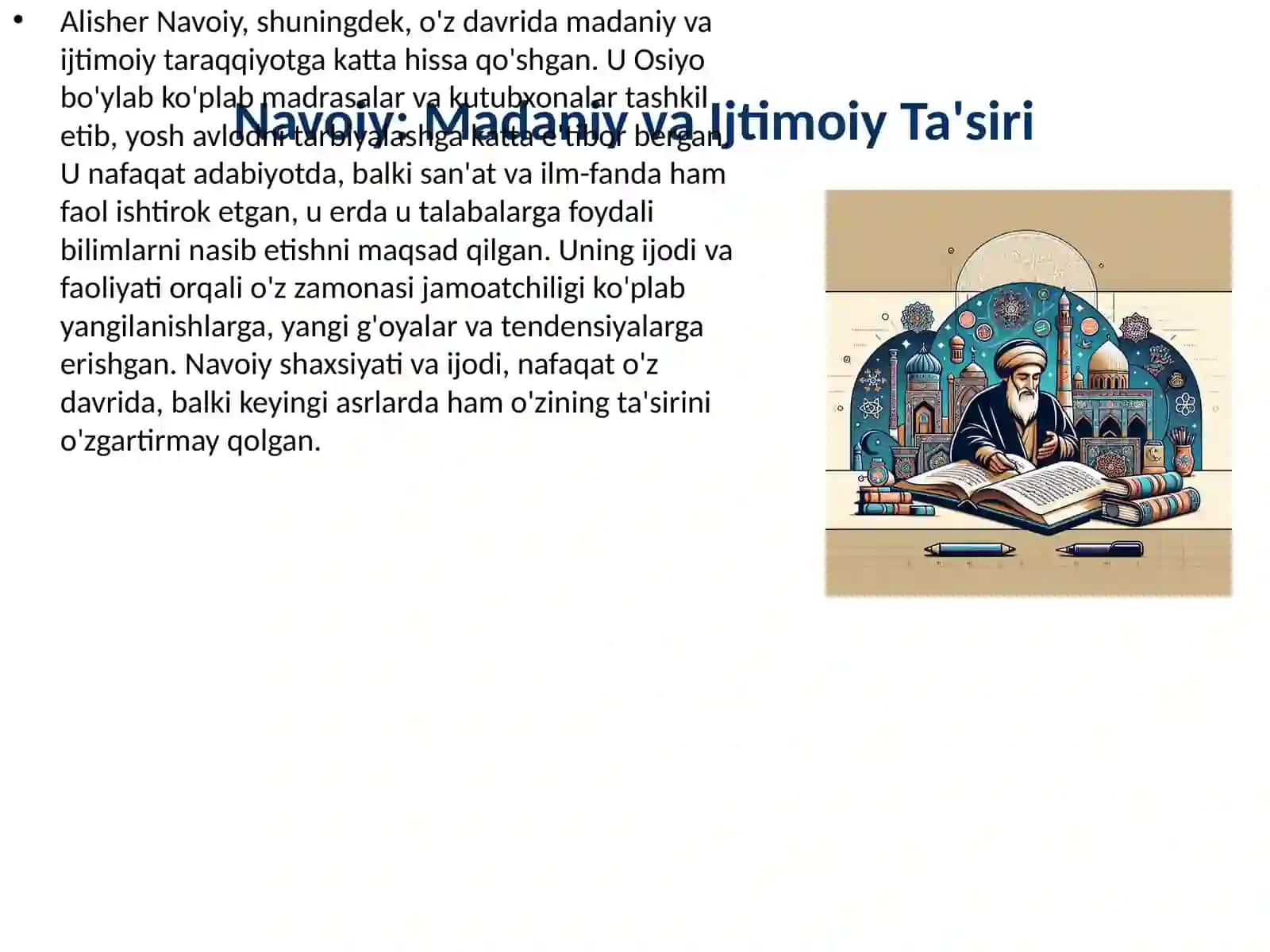 Alisher Navoiy hayoti 4