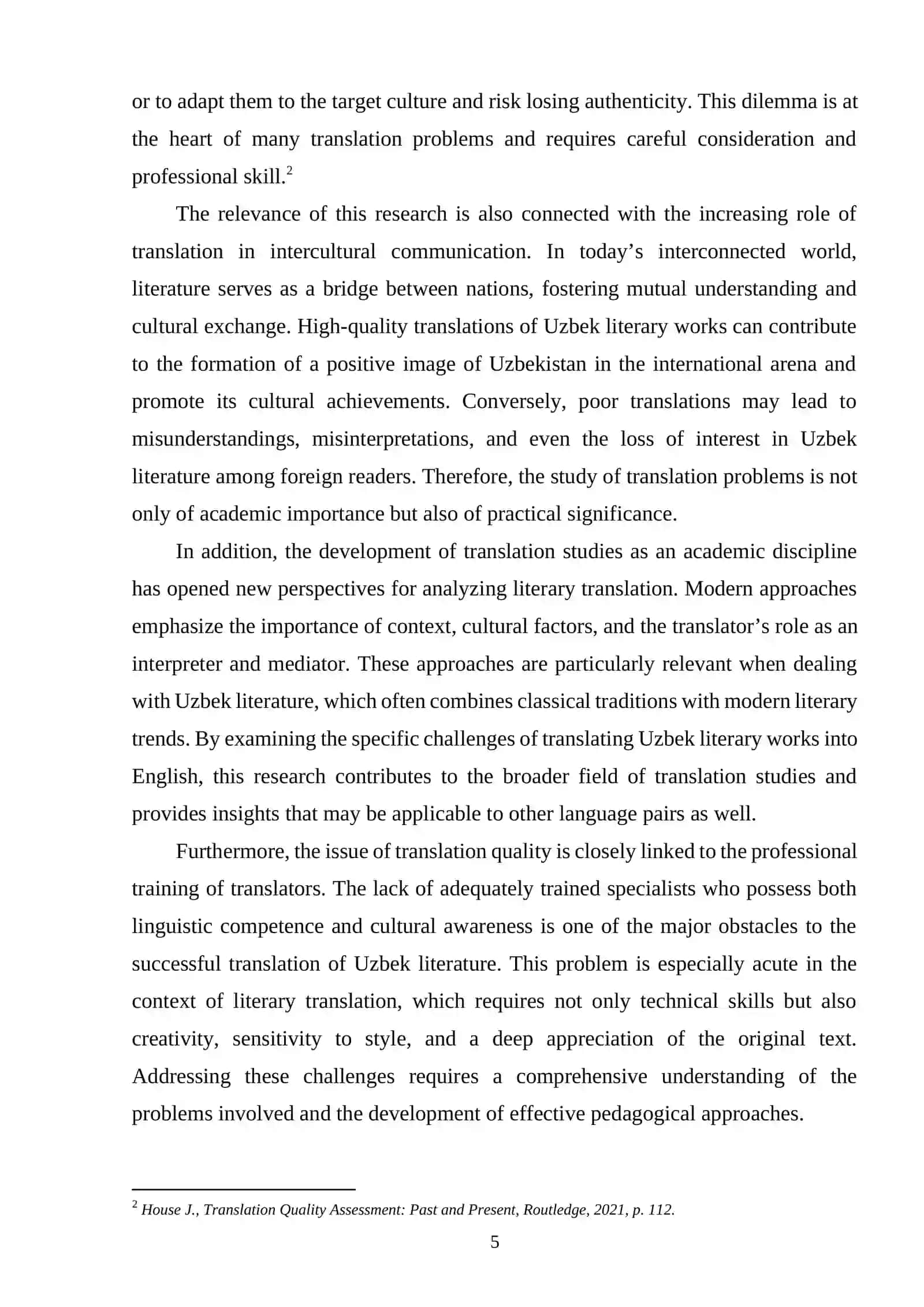Problems of translating Uzbek literary works into English 4