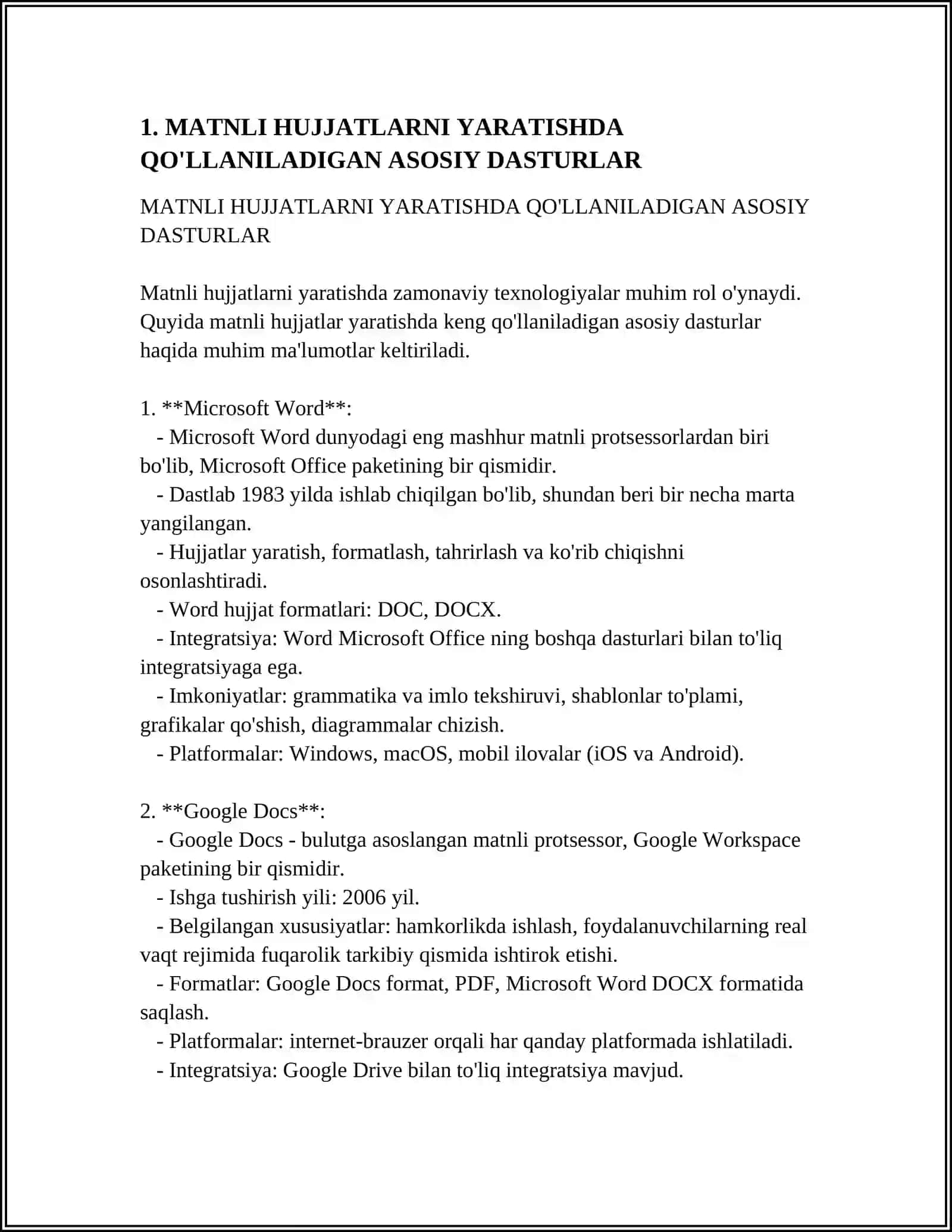 Microsoft Word 4