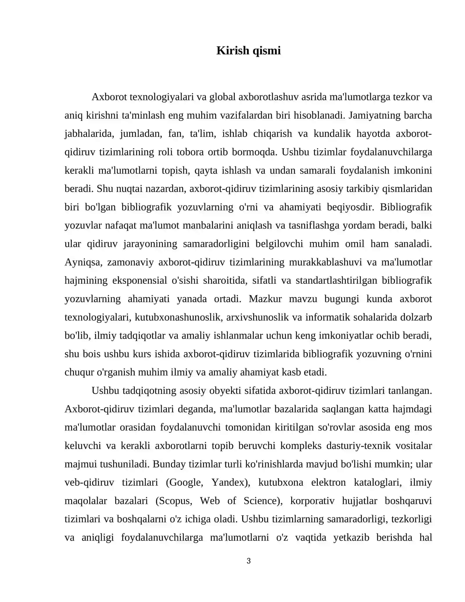 Axborot-qidiruv tizimlarida bibliografik yozuvning o'rni 4