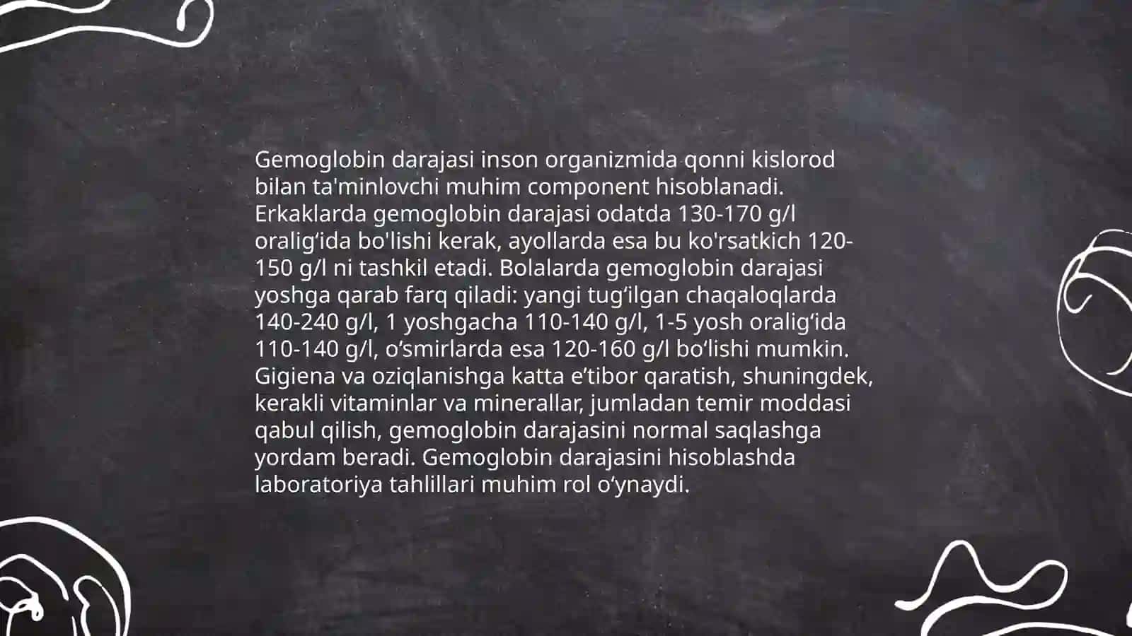 Klinik labarator koʻrsatkichlar birliklarning standartlari 4