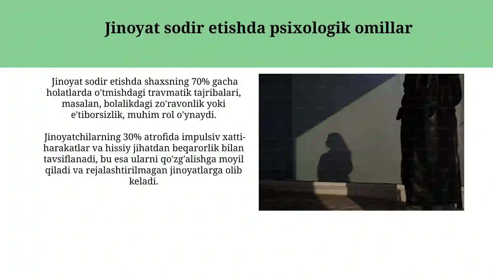Jinoyatni ochishning psixologik tomonlari 4