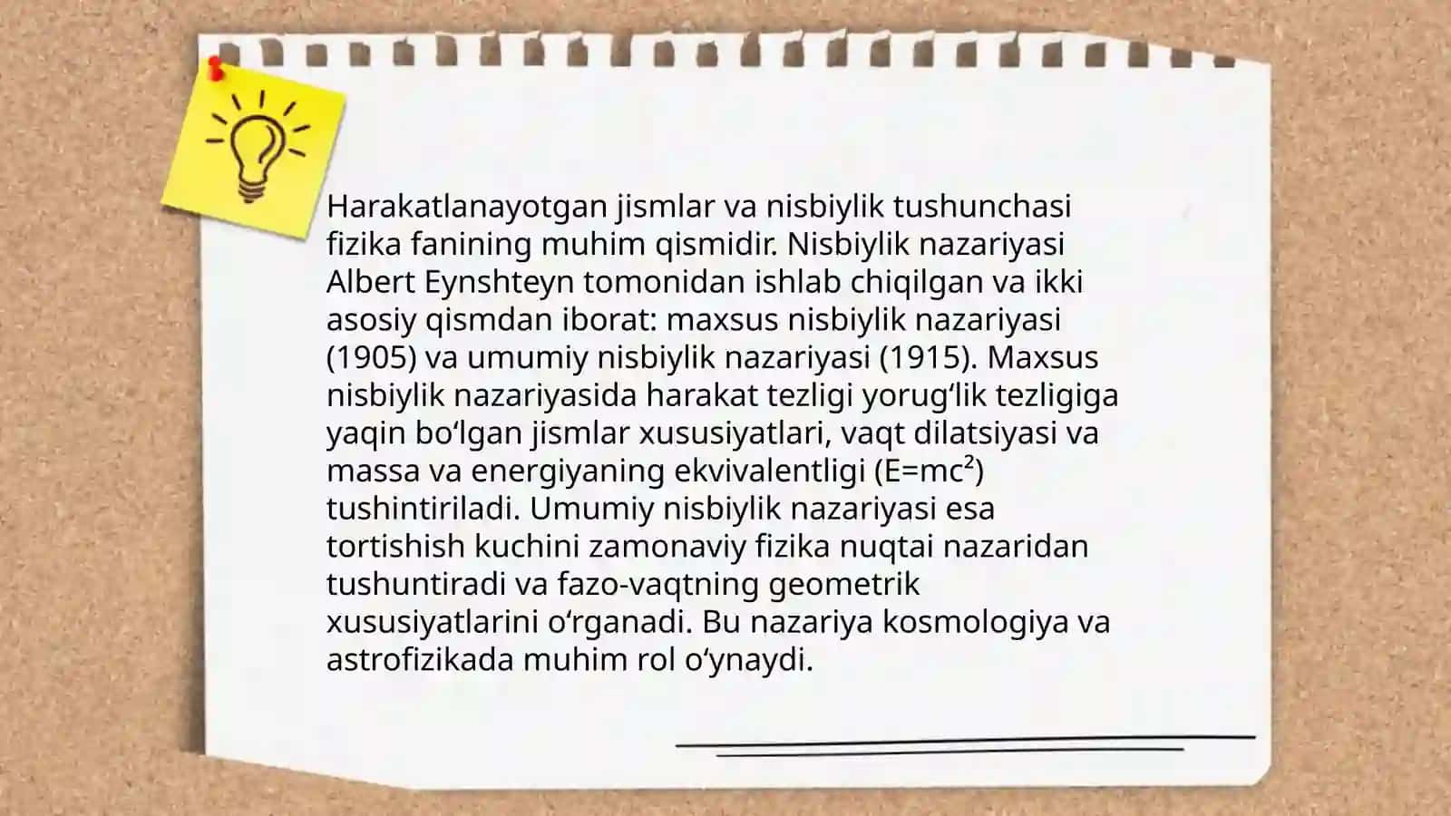 Oʻrta umum taʼlim maktablarida Galileyning nisbiylik prinsipi mavzusini oʻqitish metodikasi 4