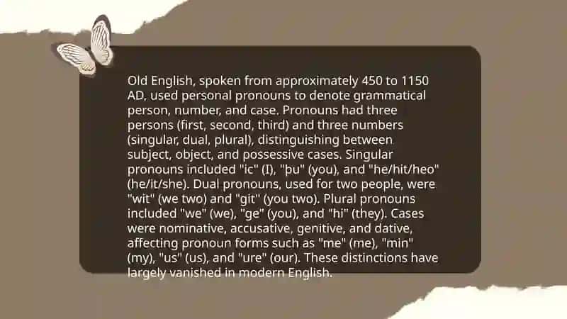 Pronouns in the Old English and Middle English periods 4