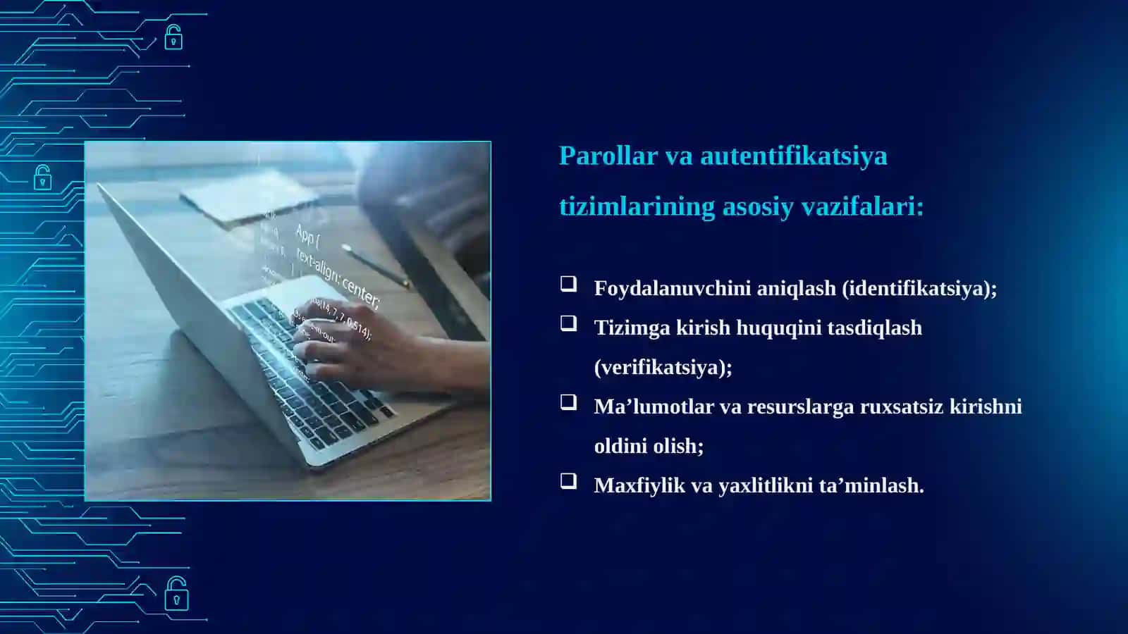 Parollar va autentifikatsiya tizimlari 4