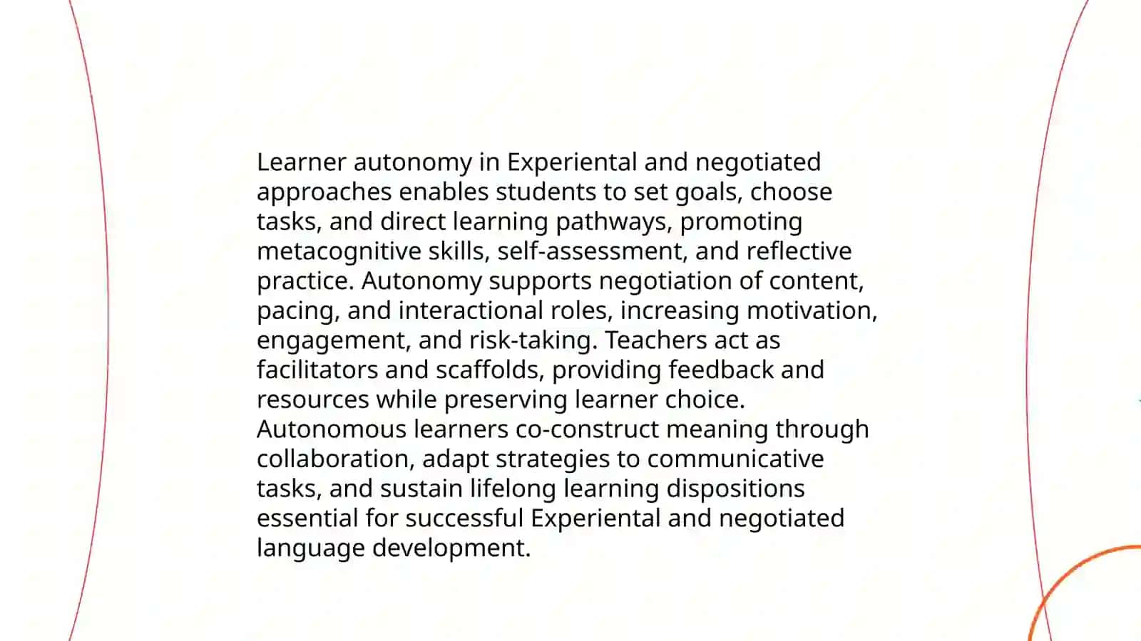 Experiental and negotiated language learning 4